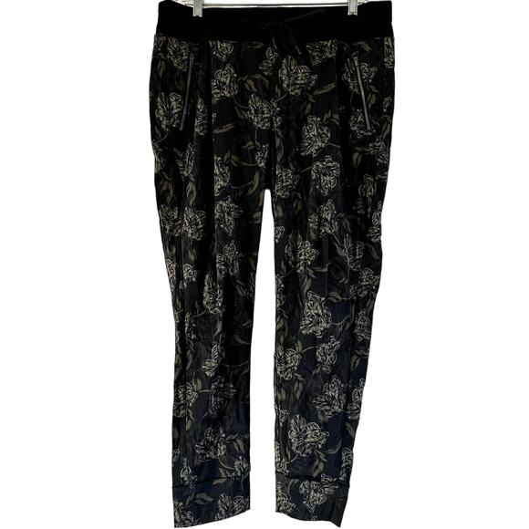 Athleta Trekkie North Printed Jogger Ripstop Zip Pockets Mid Rise Terra Firma 14 - Picture 2 of 6